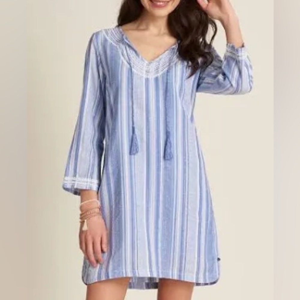 Hatley Light Blue and White Striped Tunic